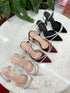 Rhinestone Embedded Bridal Pointy Heels